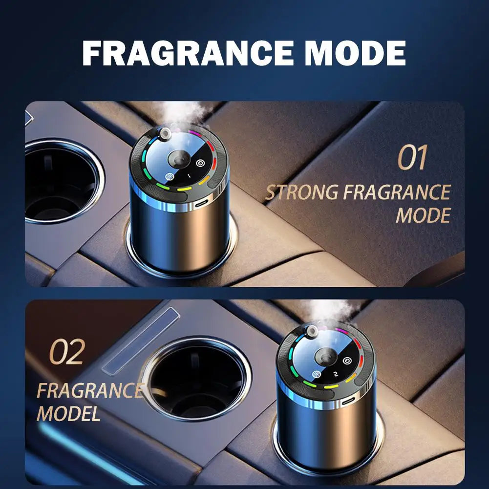 Car Aromatherapy Diffuser & Humidifier — 5 Modes, Long-Lasting Mist