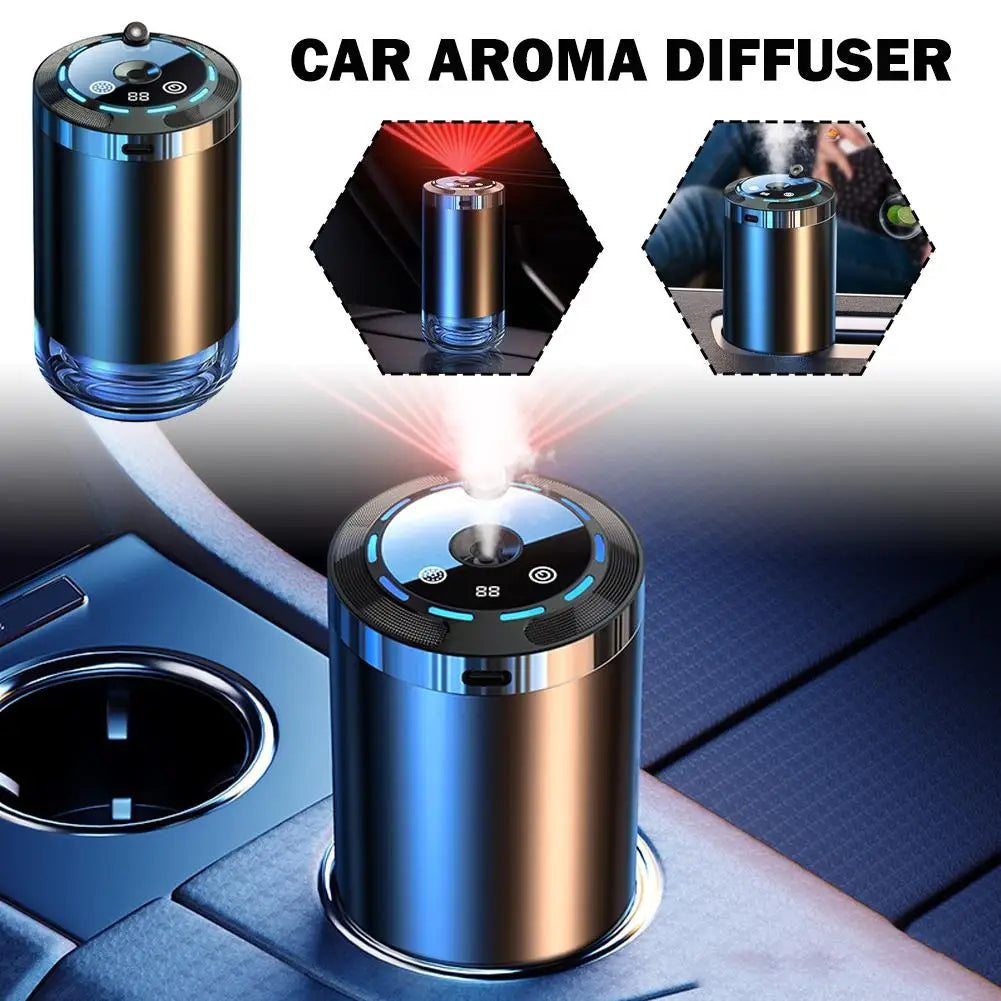 Car Aromatherapy Diffuser & Humidifier — 5 Modes, Long-Lasting Mist