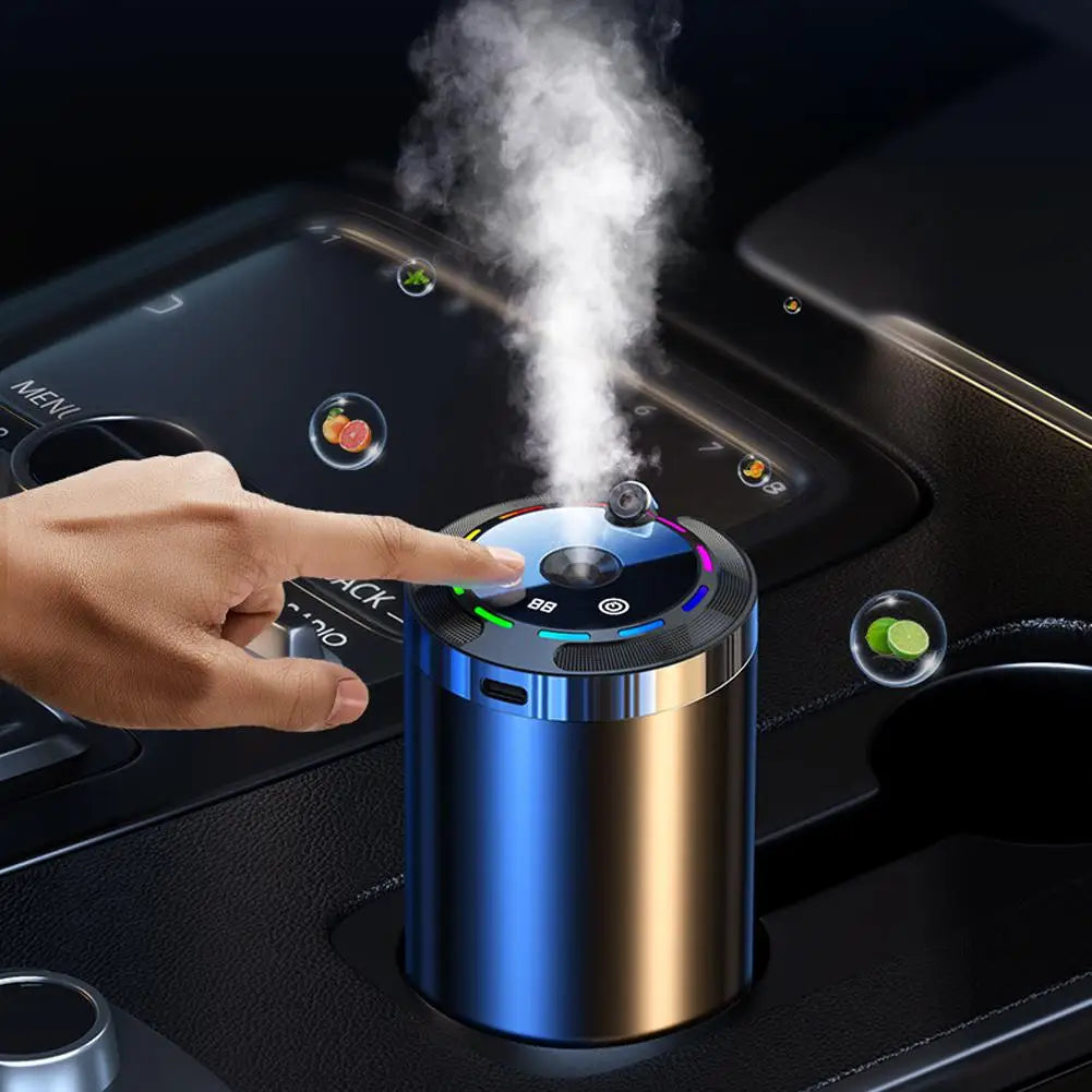Car Aromatherapy Diffuser & Humidifier — 5 Modes, Long-Lasting Mist