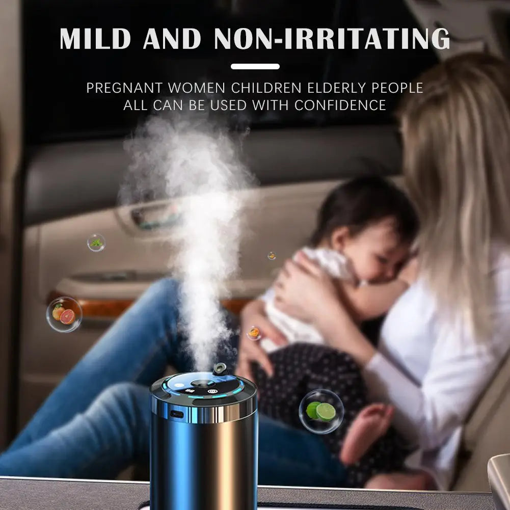 Car Aromatherapy Diffuser & Humidifier — 5 Modes, Long-Lasting Mist